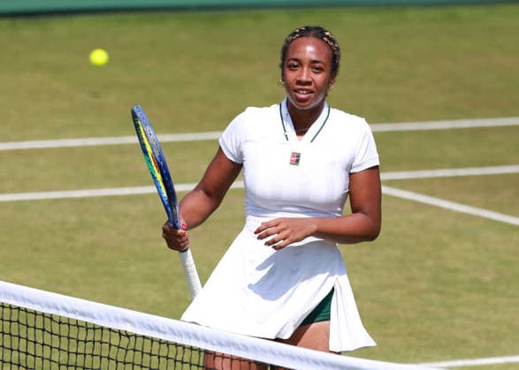 Tyra Caterina Grant (USA), Damen Einzel, Ladies Singles, Qualifikation, Wimbledon Tennis - Wimbledon 2026 - Grand Slam ITF ATP, Tennis Herren WTA, Tennis Damen - AELTC - London - - Great Britain - 25 June 2026. *** Tyra Caterina Grant, USA, Women s Singles, Qualifying, Wimbledon Tennis, Wimbledon 2026, Grand Slam, ITF, ATP, WTA, AELTC, London, Great Britain, June 25, 2026 Copyright: xJuergenxHasenkopfx
