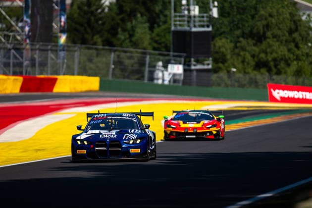 AUTO - GT WORLD CHALLENGE EUROPE ENDURANCE CUP - 24 HOURS OF SPA 2026 992, ROWLEDGE, Josh (GBR), RAPPANGE, Jop (NED), HAHN, Christian (BRA), AGUILERA, Ian (MEX), Paradine Competition, BMW M4 GT3 EVO, SILVER, action, during the CrowdStrike 24 Hours of Spa 2026, 3rd round of the GT World Challenge Europe Endurance Cup 2026, from June 25 to 28, 2026 on the Circuit de Spa-Francorchamps, in Stavelot, Belgium - StavelotBelgium  Copyright: xMariusxHeckerx