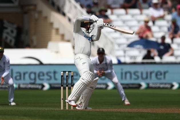 England v New Zealand, International Test Match 2026 New Zealand s Devon Conway square drives for four during Day One of the Third International Test Match 2026 match between England and New Zealand at Trent Bridge, Nottingham, UK on 25 June 2026. Nottingham Trent Bridge Nottinghamshire UK Editorial use only , Copyright: xJohnxMallettx PSI-24430-0034