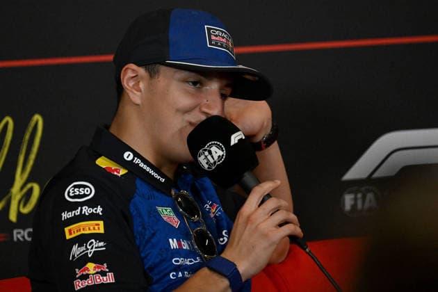 25.06.2026, xsvx, Motorsport FIA Formel 1, Grand Prix von Österreich v.l. Isack Hadjar (Oracle Red Bull Racing) Startnummer 06 auf der Pressekonferenz (FIA REGULATIONS PROHIBIT ANY USE OF PHOTOGRAPHS as IMAGE SEQUENCES and or QUASI-VIDEO) Zeltweg-Spielberg *** June 25, 2026, xsvx, Motorsport FIA Formula 1, Austrian Grand Prix: Isack Hadjar of Oracle Red Bull Racing, car number 06, at the press conference. FIA REGULATIONS PROHIBIT ANY USE OF PHOTOGRAPHS AS IMAGE SEQUENCES AND OR QUASI-VIDEO. Zeltweg, Spielberg