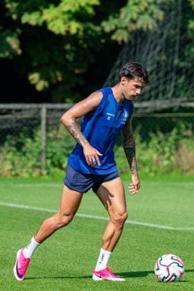 Gent s Filipe Alves Tiago pictured in action during a training session of Belgian first division soccer team KAA Gent, on Thursday 25 June 2026 in Gent, in preparation of the upcoming 2026-2027 Belgian first division soccer season. KURTxDESPLENTER  x179232457x