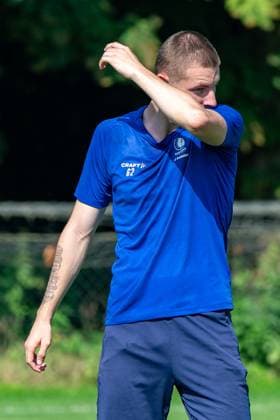 Gent s Wout Asselman pictured during a training session of Belgian first division soccer team KAA Gent, on Thursday 25 June 2026 in Gent, in preparation of the upcoming 2026-2027 Belgian first division soccer season. KURTxDESPLENTER  x179232858x