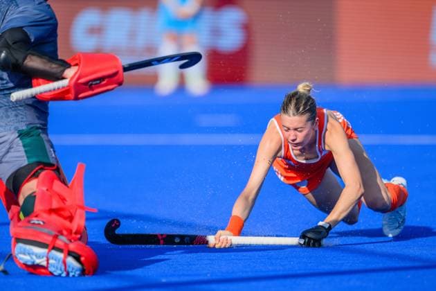 WAVER, 24-06-2026, Belfius Hockey Arena, FIH Hockey Pro League Women, Season 2025-2026. Guusje Moes during the game Australia - Netherlands (women). Australia - Netherlands (women)  x204636480x Copyright: