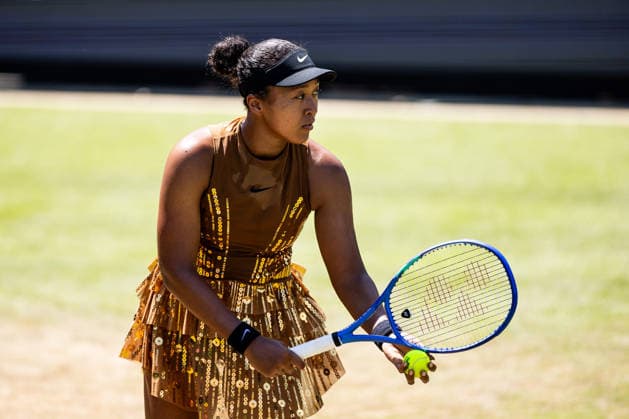 BAD HOMBURG, GERMANY - JUNE 25: Naomi Osaka (JPN) during the Bad Homburg Open powered by Solarwatt Singles match between Naomi Osaka (JPN) vs Ekaterina Alexandrova at Kurpark Bad Homburg on June 25, 2026 in Bad Homburg, Germany. Hessen Germany Copyright: xSteffiexWunderlx