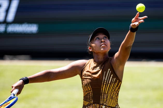 BAD HOMBURG, GERMANY - JUNE 25: Naomi Osaka (JPN) during the Bad Homburg Open powered by Solarwatt Singles match between Naomi Osaka (JPN) vs Ekaterina Alexandrova at Kurpark Bad Homburg on June 25, 2026 in Bad Homburg, Germany. Hessen Germany Copyright: xSteffiexWunderlx