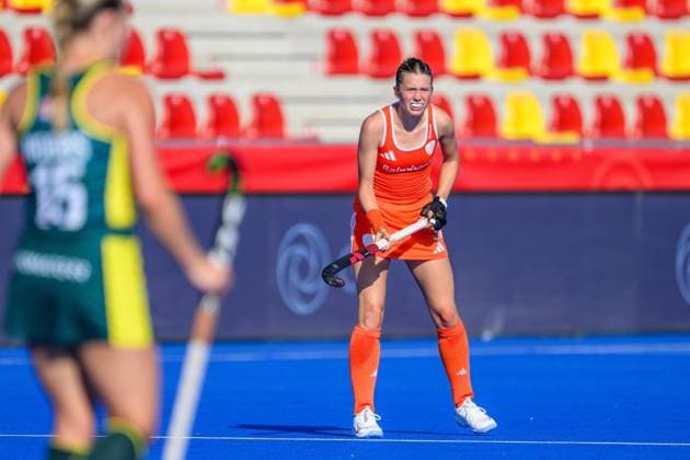 WAVER, 24-06-2026, Belfius Hockey Arena, FIH Hockey Pro League Women, Season 2025-2026. Guusje Moes during the game Australia - Netherlands (women). Australia - Netherlands (women)  x204637000x Copyright: