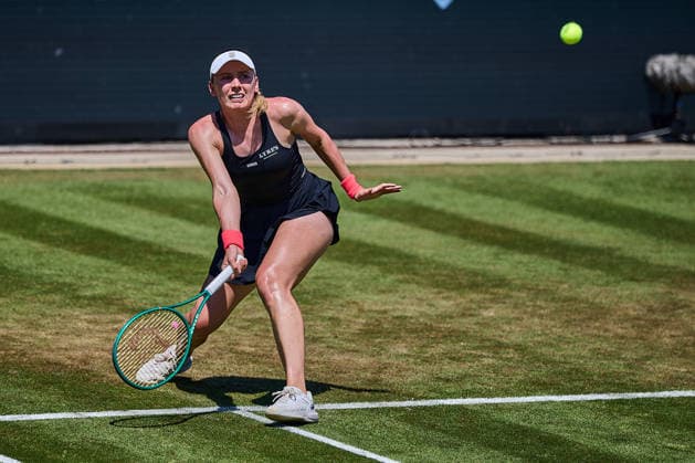 June 25, 2026, Bad Homburg, Hessen, Germany: Ekaterina Alexandrova returns with forehand during the BAD HOMBURG OPEN powered by SOLARWATTT- WTA500 - Womens Tennis, 25.6.2026 in Bad Homburg (Tennis-Club Bad Homburg), Germany Tennis 2026: WTA, Tennis Damen Bad Hombug Open: Quarterfinal: OSAKA 6:2 6:2 ALEXANDROVA  - ZUMAs343 20260625_zsp_s343_013 Copyright: xMathiasxSchulzx