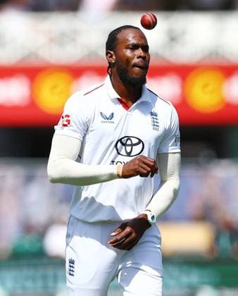 Jofra Archer of England England v New Zealand, Third Test, Day One, Rothesay Test Match Series, Cricket, Trent Bridge, Nottingham, UK - 25 Jun 2026Nottingham Trent Bridge United Kingdom EDITORIAL USE ONLY No use with unauthorised audio, video, data, fixture lists, club league logos or live services. Online in-match use limited to 120 images, no video emulation. No use in betting, games or single club league player publications.  Copyright: xMattxWest Shutterstockx 16957749ai