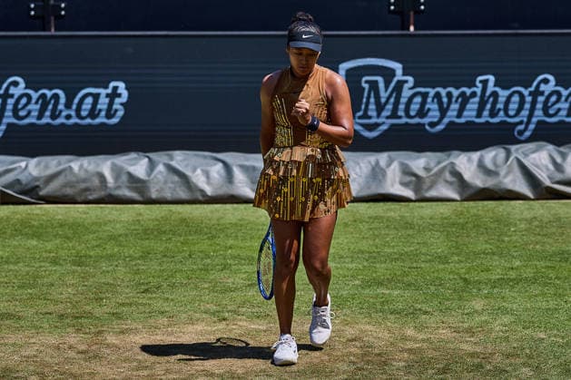 June 25, 2026, Bad Homburg, Hessen, Germany: Naomi Osaka of Japan reacts with clenched fist during the BAD HOMBURG OPEN powered by SOLARWATTT- WTA500 - Womens Tennis, 25.6.2026 in Bad Homburg (Tennis-Club Bad Homburg), Germany Tennis 2026: WTA, Tennis Damen Bad Hombug Open: Quarterfinal: OSAKA 6:2 6:2 ALEXANDROVA  - ZUMAs343 20260625_zsp_s343_032 Copyright: xMathiasxSchulzx