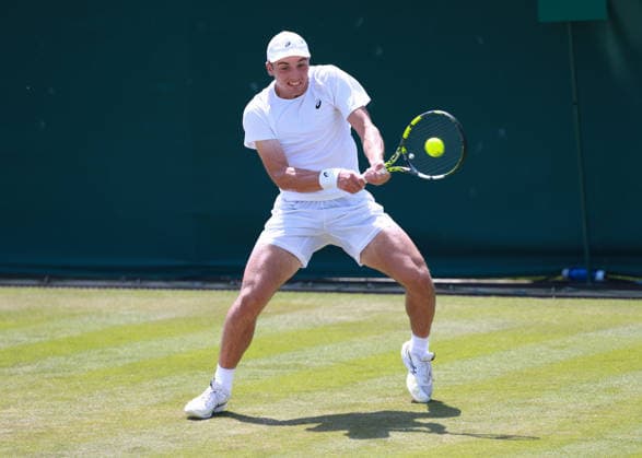 Oliver Tarvet (GBR) Herren Einzel, Men s Singles, Qualifikation, Wimbledon Tennis - Wimbledon 2026 - Grand Slam ITF ATP, Tennis Herren WTA, Tennis Damen - AELTC - London - - Great Britain - 25 June 2026. *** Oliver Tarvet GBR Men s Singles, Qualifying, Wimbledon Tennis Wimbledon 2026 Grand Slam ITF ATP WTA AELTC London Great Britain June 25, 2026 Copyright: xJuergenxHasenkopfx