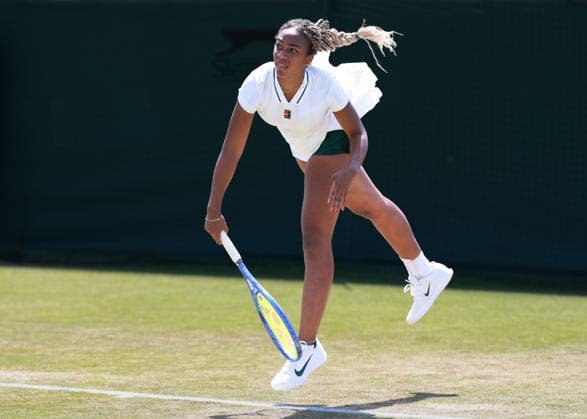 Tyra Caterina Grant (USA), Damen Einzel, Ladies Singles, Qualifikation, Wimbledon Tennis - Wimbledon 2026 - Grand Slam ITF ATP, Tennis Herren WTA, Tennis Damen - AELTC - London - - Great Britain - 25 June 2026. *** Tyra Caterina Grant, USA, Women s Singles, Qualifying, Wimbledon Tennis, Wimbledon 2026, Grand Slam, ITF, ATP, WTA, AELTC, London, Great Britain, June 25, 2026 Copyright: xJuergenxHasenkopfx
