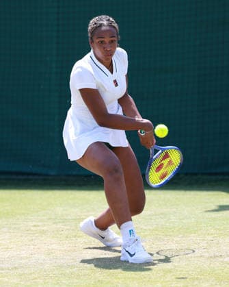 Tyra Caterina Grant (USA), Damen Einzel, Ladies Singles, Qualifikation, Wimbledon Tennis - Wimbledon 2026 - Grand Slam ITF ATP, Tennis Herren WTA, Tennis Damen - AELTC - London - - Great Britain - 25 June 2026. *** Tyra Caterina Grant, USA, Women s Singles, Qualifying, Wimbledon Tennis, Wimbledon 2026, Grand Slam, ITF, ATP, WTA, AELTC, London, Great Britain, June 25, 2026 Copyright: xJuergenxHasenkopfx
