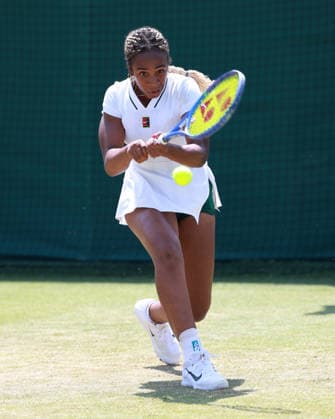 Tyra Caterina Grant (USA), Damen Einzel, Ladies Singles, Qualifikation, Wimbledon Tennis - Wimbledon 2026 - Grand Slam ITF ATP, Tennis Herren WTA, Tennis Damen - AELTC - London - - Great Britain - 25 June 2026. *** Tyra Caterina Grant, USA, Women s Singles, Qualifying, Wimbledon Tennis, Wimbledon 2026, Grand Slam, ITF, ATP, WTA, AELTC, London, Great Britain, June 25, 2026 Copyright: xJuergenxHasenkopfx