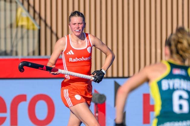 WAVER, 24-06-2026, Belfius Hockey Arena, FIH Hockey Pro League Women, Season 2025-2026. Guusje Moes during the game Australia - Netherlands (women). Australia - Netherlands (women)  x204637652x Copyright: