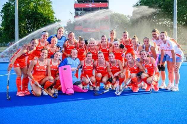 WAVER, 24-06-2026, Belfius Hockey Arena, FIH Hockey Pro League Women, Season 2025-2026. Team NL after the game Australia - Netherlands (women). Australia - Netherlands (women)  x204637658x Copyright: