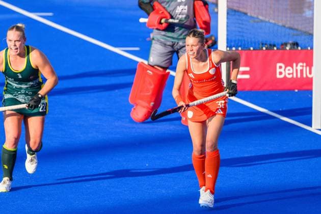 WAVER, 24-06-2026, Belfius Hockey Arena, FIH Hockey Pro League Women, Season 2025-2026. Guusje Moes during the game Australia - Netherlands (women). Australia - Netherlands (women)  x204637674x Copyright: