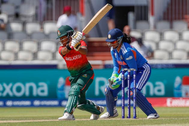 India Women v Bangladesh Women, ICC Women s T20 World Cup Dilara Akter of Bangladesh during the ICC Women s T20 World Cup match between India Women and Bangladesh Women at Old Trafford, Manchester, UK on 25 June 2026. Manchester Old Trafford Greater Manchester UK Editorial use only , Copyright: xGeorgexFranksx PSI-24419-0013