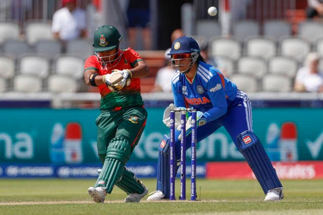 India Women v Bangladesh Women, ICC Women s T20 World Cup Dilara Akter of Bangladesh during the ICC Women s T20 World Cup match between India Women and Bangladesh Women at Old Trafford, Manchester, UK on 25 June 2026. Manchester Old Trafford Greater Manchester UK Editorial use only , Copyright: xGeorgexFranksx PSI-24419-0014