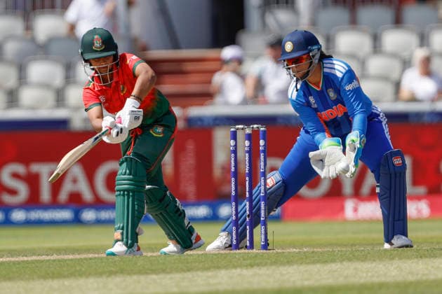 India Women v Bangladesh Women, ICC Women s T20 World Cup Juairiya Ferdous of Bangladesh during the ICC Women s T20 World Cup match between India Women and Bangladesh Women at Old Trafford, Manchester, UK on 25 June 2026. Manchester Old Trafford Greater Manchester UK Editorial use only , Copyright: xGeorgexFranksx PSI-24419-0015