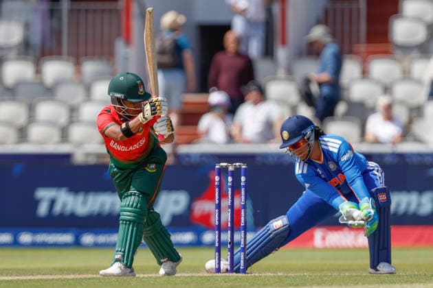 India Women v Bangladesh Women, ICC Women s T20 World Cup Dilara Akter of Bangladesh during the ICC Women s T20 World Cup match between India Women and Bangladesh Women at Old Trafford, Manchester, UK on 25 June 2026. Manchester Old Trafford Greater Manchester UK Editorial use only , Copyright: xGeorgexFranksx PSI-24419-0023