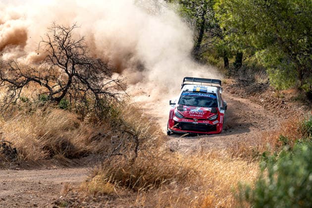 MOTORSPORTS - Rally - WRC, Motorsport Rallye, WM EKO Acropolis Rally Greece Photo by IPA ABACAPRESS.COM86049822 - Oliver Solberg (SWE) and Elliott Edmondson (GBR) in a Toyota GR Yaris Rally1 driving for Toyota Gazoo Racing WRT during the 8th round of the FIA WRC: EKO Acropolis Rally Greece, June 25, 2026 Greece Greece  Copyright: xIPAxSport ABACAx