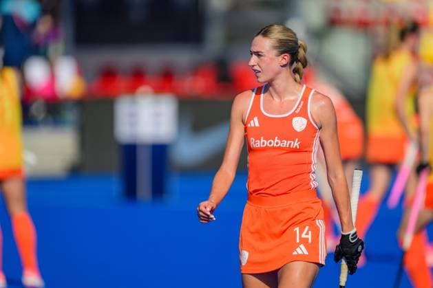WAVER, 24-06-2026, Belfius Hockey Arena, FIH Hockey Pro League Women, Season 2025-2026. Sanne Koolen during the warm-up of the game Australia - Netherlands (women). Australia - Netherlands (women)  x204638539x Copyright: