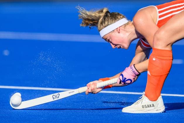 WAVER, 24-06-2026, Belfius Hockey Arena, FIH Hockey Pro League Women, Season 2025-2026. Yibbi Jansen takes a penalty corner during the game Australia - Netherlands (women). Australia - Netherlands (women)  x204638612x Copyright:
