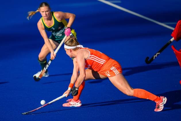 WAVER, 24-06-2026, Belfius Hockey Arena, FIH Hockey Pro League Women, Season 2025-2026. Pien Dicke during the game Australia - Netherlands (women). Australia - Netherlands (women)  x204638738x Copyright: