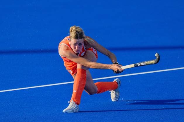 WAVER, 24-06-2026, Belfius Hockey Arena, FIH Hockey Pro League Women, Season 2025-2026. Sanne Koolen during the game Australia - Netherlands (women). Australia - Netherlands (women)  x204638759x Copyright: