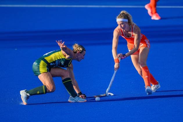 WAVER, 24-06-2026, Belfius Hockey Arena, FIH Hockey Pro League Women, Season 2025-2026. Yibbi Jansen during the game Australia - Netherlands (women). Australia - Netherlands (women)  x204638763x Copyright: