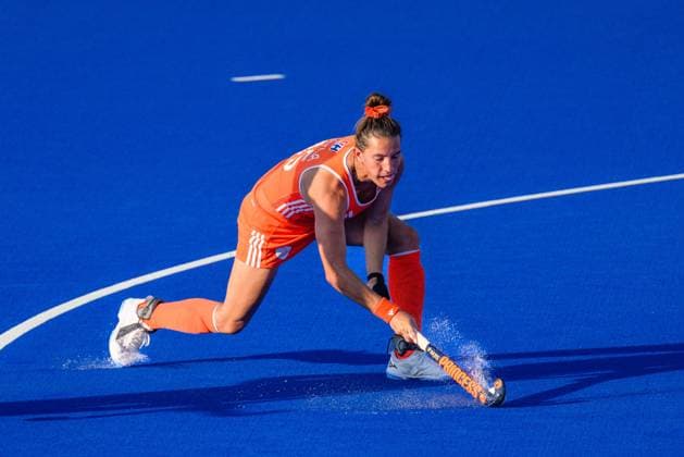 WAVER, 24-06-2026, Belfius Hockey Arena, FIH Hockey Pro League Women, Season 2025-2026. Frederique Matla taking a penalty corner and during the game Australia - Netherlands (women). Australia - Netherlands (women)  x204638770x Copyright: