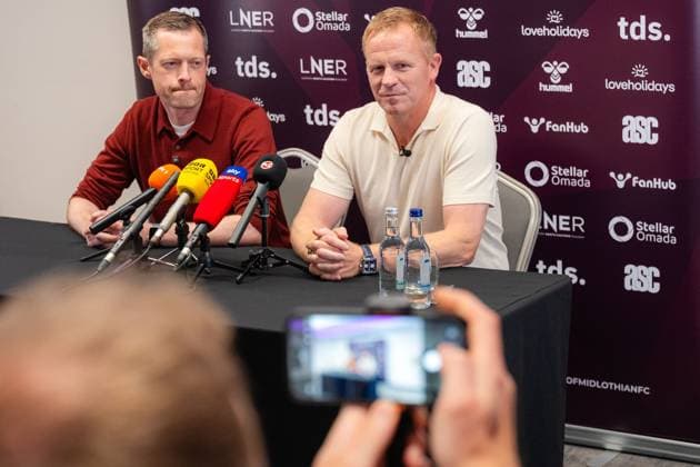 Edinburgh, Scotland, 06.25.2026. Belgium coach Wouter Vrancken is confirmed as Derek McInnes successor at Hearts Fc at Tynecastle stadium in Edinburgh. Heart of Midlothian press conference, PK, Pressekonferenz to Unveil their New Manager, Football, Tynecastle Park, Edinburgh, Scotland, UK - 25 Jun 2026Edinburgh Tynecastle Park United Kingdom  Copyright: xEuanxCherry Shutterstockx 16961552f