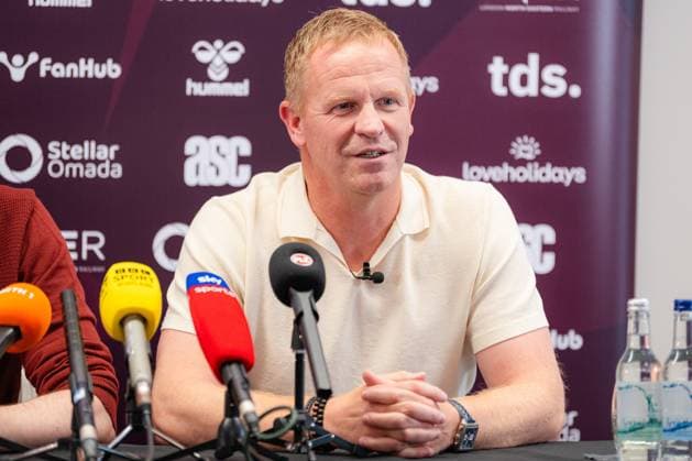 Edinburgh, Scotland, 06.25.2026. Belgium coach Wouter Vrancken is confirmed as Derek McInnes successor at Hearts Fc at Tynecastle stadium in Edinburgh. Heart of Midlothian press conference, PK, Pressekonferenz to Unveil their New Manager, Football, Tynecastle Park, Edinburgh, Scotland, UK - 25 Jun 2026Edinburgh Tynecastle Park United Kingdom  Copyright: xEuanxCherry Shutterstockx 16961552o