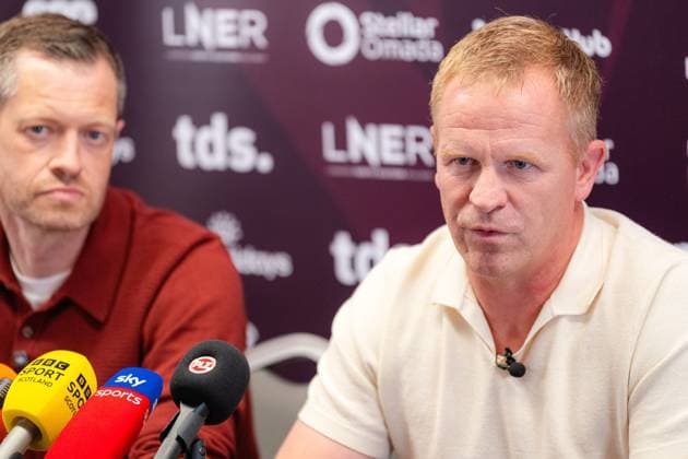 Edinburgh, Scotland, 06.25.2026. Belgium coach Wouter Vrancken is confirmed as Derek McInnes successor at Hearts Fc at Tynecastle stadium in Edinburgh. Heart of Midlothian press conference, PK, Pressekonferenz to Unveil their New Manager, Football, Tynecastle Park, Edinburgh, Scotland, UK - 25 Jun 2026Edinburgh Tynecastle Park United Kingdom  Copyright: xEuanxCherry Shutterstockx 16961552an
