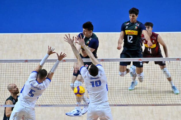 LJUBLJANA, SLOVENIA - JUNE 25: During the FIVB Men s Volleyball Nations League match between Ukraine and Italy at Arena Stozice, Ljubljana on June 25, 2026 in Ljubljana, Slovenia. (Photo by Igor Kupljenik Sports Press Photo).  Copyright: xIgorxKupljenikx xSPPx Sportspressphoto_SPR176573