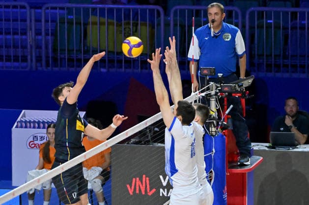 LJUBLJANA, SLOVENIA - JUNE 25: During the FIVB Men s Volleyball Nations League match between Ukraine and Italy at Arena Stozice, Ljubljana on June 25, 2026 in Ljubljana, Slovenia. (Photo by Igor Kupljenik Sports Press Photo).  Copyright: xIgorxKupljenikx xSPPx Sportspressphoto_SPR176584