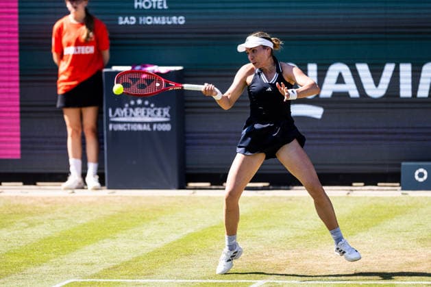 BAD HOMBURG, GERMANY - JUNE 25: Elena-Gabriela Ruse (ROU) during the Bad Homburg Open powered by Solarwatt Singles match between Emma Navarro (USA) vs Elena-Gabriela Ruse (ROU) at Kurpark Bad Homburg on June 25, 2026 in Bad Homburg, Germany. Hessen Germany Copyright: xSteffiexWunderlx
