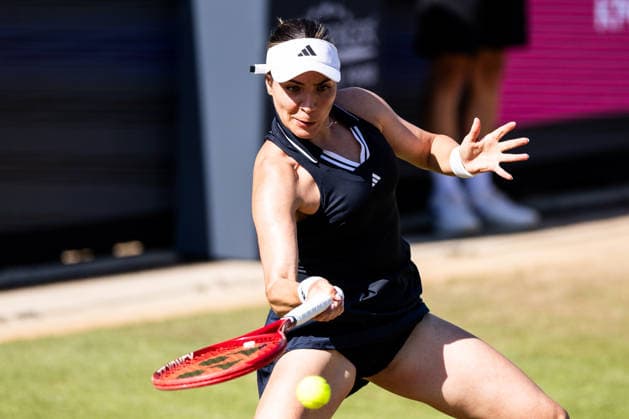 BAD HOMBURG, GERMANY - JUNE 25: Elena-Gabriela Ruse (ROU) during the Bad Homburg Open powered by Solarwatt Singles match between Emma Navarro (USA) vs Elena-Gabriela Ruse (ROU) at Kurpark Bad Homburg on June 25, 2026 in Bad Homburg, Germany. Hessen Germany Copyright: xSteffiexWunderlx