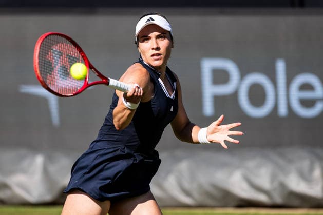 BAD HOMBURG, GERMANY - JUNE 25: Elena-Gabriela Ruse (ROU) during the Bad Homburg Open powered by Solarwatt Singles match between Emma Navarro (USA) vs Elena-Gabriela Ruse (ROU) at Kurpark Bad Homburg on June 25, 2026 in Bad Homburg, Germany. Hessen Germany Copyright: xSteffiexWunderlx