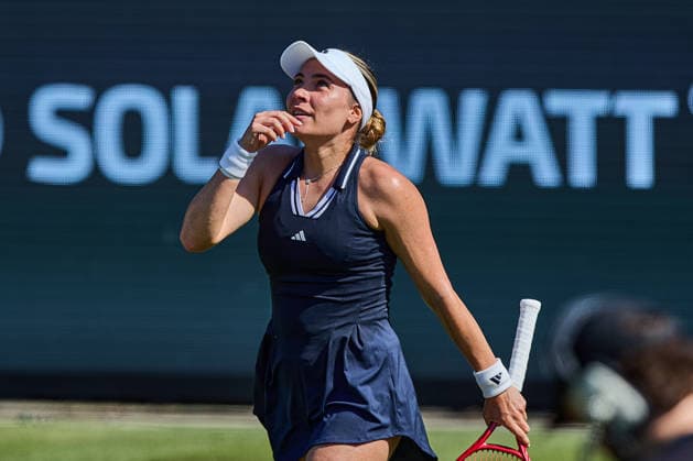 June 25, 2026, Bad Homburg, Hessen, Germany: Elena-Gabriela Ruse of Romania reacts after the Match point during the BAD HOMBURG OPEN powered by SOLARWATTT- WTA500 - Womens Tennis, 25.6.2026 in Bad Homburg (Tennis-Club Bad Homburg), Germany Tennis 2026: WTA, Tennis Damen Bad Hombug Open: Quarterfinal: RUSE 6:4 6:2 NAVARO  - ZUMAs343 20260625_zsp_s343_047 Copyright: xMathiasxSchulzx
