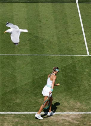 RECORD DATE NOT STATED 25th June 2026; Devonshire Park Lawn Tennis Club, Eastbourne, East Sussex, England; Lexus Eastbourne Open Tennis, Day Five; McCartney Kessler (USA) serves to Madison Keys (USA) HongboxChen