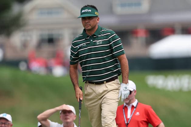 CROMWELL, CT - JUNE 25: Jason Day of Australia hits the ball on the second tee during the first round of the Travelers Championship 2026 at TPC River Highlands on June 25, 2026 in Cromwell, Connecticut. (Photo by Andrew Mordzynski Icon Sportswire) GOLF: JUN 25 PGA, Golf Herren Travelers Championship EDITORIAL USE ONLY Icon2606258012818