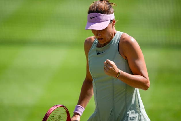 Lexus Eastbourne Open - Day Four Tatjana Maria of Germany competes against Tereza Valentova of the Czech Republic during their quarterfinal match at the 2026 Lexus Eastbourne Open Women s tennis tournament at the Devonshire Park Lawn Tennis Club in Eastbourne, England, on June 25, 2026. Eastbourne United Kingdom  Copyright: xOwenxHammondx originalFilename:hammond-2026lexu260625_npJfM.jpg