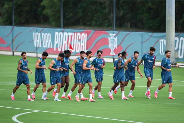 FIFA World Cup, WM, Weltmeisterschaft, Fussball 2026 - Portugal training Portugal s national soccer players attend a training session of the team in Palm Beach, Florida, USA, 25 June 2026. Palm Beach Florida United States  Copyright: xMIGUELxA.xLOPESx