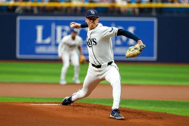 June 25, 2026, St. Petersburg, Florida, USA: Tampa Bay Rays pitcher Casey Legumina (67) pitches to Kansas City Royals catcher Carter Jensen (22) during the first inning at Tropicana Field on Thursday, June 25, 2026, in St. Petersburg. St. Petersburg USA - ZUMAs70_ 0860023386st Copyright: xJeffereexWoox