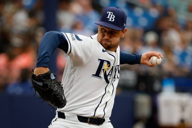 June 25, 2026, St. Petersburg, Florida, USA: Tampa Bay Rays pitcher Ian Seymour (61) pitches to Kansas City Royals center fielder Lane Thomas (15) during the second inning at Tropicana Field on Thursday, June 25, 2026, in St. Petersburg. St. Petersburg USA - ZUMAs70_ 0860023765st Copyright: xJeffereexWoox