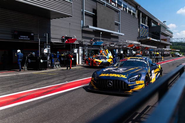 AUTO - GT WORLD CHALLENGE EUROPE ENDURANCE CUP - 24 HOURS OF SPA 2026 177, HERNANDEZ, Alfredo (MEX), TRIBAUDINI, Stephane (FRA), CARESANI, Colin (NED), CHRISTODOULOU, Adam (GBR), Grupo Prom Racing Team, Mercedes-AMG GT3 EVO, PRO-AM, action, during the CrowdStrike 24 Hours of Spa 2026, 3rd round of the GT World Challenge Europe Endurance Cup 2026, from June 25 to 28, 2026 on the Circuit de Spa-Francorchamps, in Stavelot, Belgium - StavelotBelgium  Copyright: xMariusxHeckerx