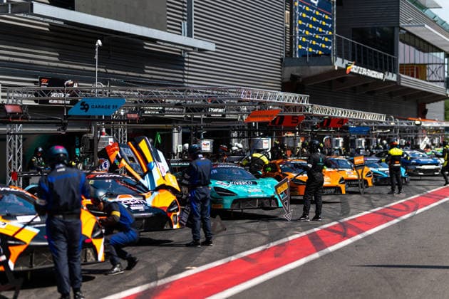 AUTO - GT WORLD CHALLENGE EUROPE ENDURANCE CUP - 24 HOURS OF SPA 2026 44, MEAKIN, Zac (GBR), KELLY, Jayden (ESP), PINTOS, Tommy (ESP), RATTICAN, Josh (GBR), Greystone GT, McLaren 720S GT3 EVO, SILVER, action, during the CrowdStrike 24 Hours of Spa 2026, 3rd round of the GT World Challenge Europe Endurance Cup 2026, from June 25 to 28, 2026 on the Circuit de Spa-Francorchamps, in Stavelot, Belgium - StavelotBelgium  Copyright: xMariusxHeckerx