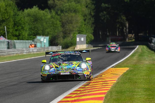 AUTOMOBILE : 24 Heures de SPA Francorchamps - 25 06 2026 79 Tsunami RT (SNM) Porsche 911 GT3 R (992) EVO (PRO-AM) driven by Johannes ZELGER (ITA) Fabio BABINI (ITA) Nico MENZEL (GER) Hiroshi HAMAGUCHI (JPN), during the CrowdStrike 24 Hours of SPA, 4th round of the GT World Challenge Europe Championship (SRO) on the Spa-Francorchamps circuit in Belgium The 25th June 2026. SPA-FRANCORCHAMPSBelgium  Copyright: xMPSxAGENCYx