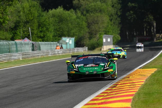 AUTOMOBILE : 24 Heures de SPA Francorchamps - 25 06 2026 45 Rinaldi Racing (GER) Ferrari 296 GT3 EVO (SILVER) driven by Rafael DURAN (ITA) Dylan MEDLER (USA) David PEREL (RSA) Alessandro BALZAN (USA), during the CrowdStrike 24 Hours of SPA, 4th round of the GT World Challenge Europe Championship (SRO) on the SPA Francorchamps circuit in Belgium The 25th June 2026. SPA-FRANCORCHAMPSBelgium  Copyright: xMPSxAGENCYx